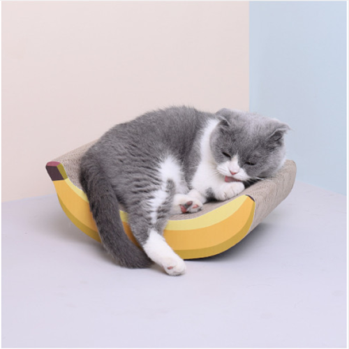 [해외직구]바나나 고양이 스크래쳐 침대형